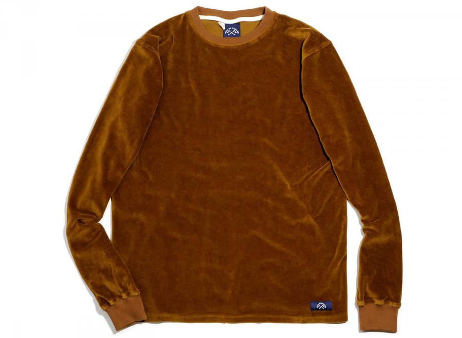 Bleu de Paname Sweat Peau de Peche Chocolat - Bleu de Paname