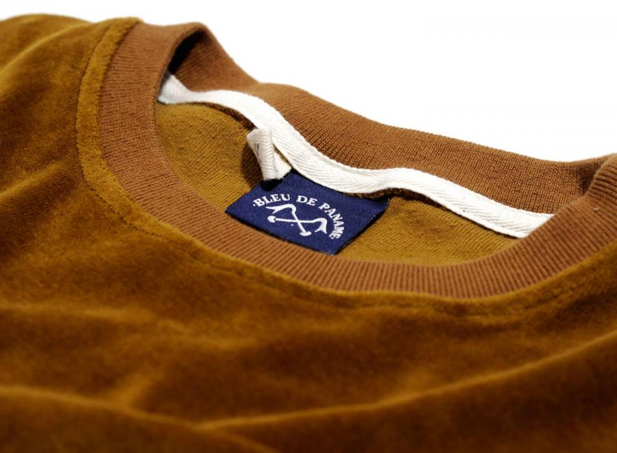 Bleu de Paname Sweat Peau de Peche Chocolat - Bleu de Paname