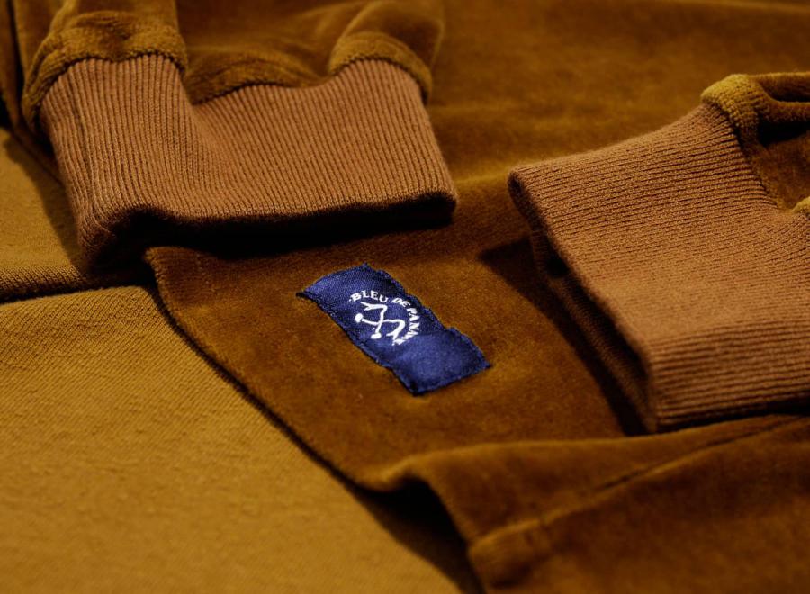 Bleu de Paname Sweat Peau de Peche Chocolat - Bleu de Paname