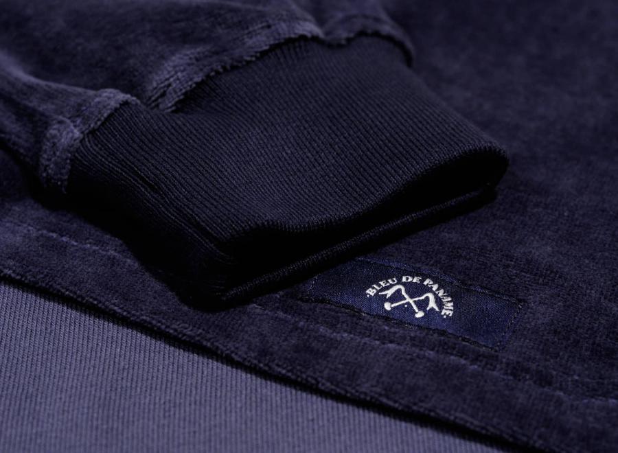 Bleu de Paname Sweat Peau de Peche Marine - Bleu de Paname