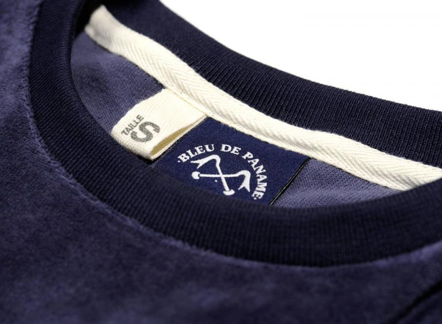 Bleu de Paname Sweat Peau de Peche Marine - Bleu de Paname