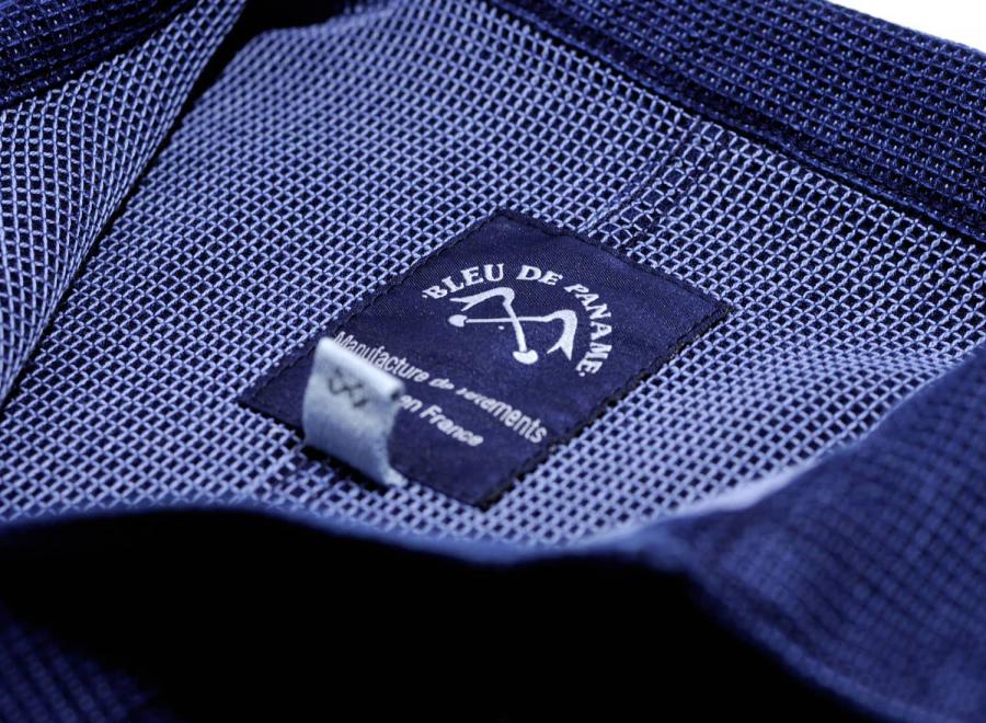Bleu de Paname Veste de Comptoir Nid Abeille Indigo - Bleu de Paname