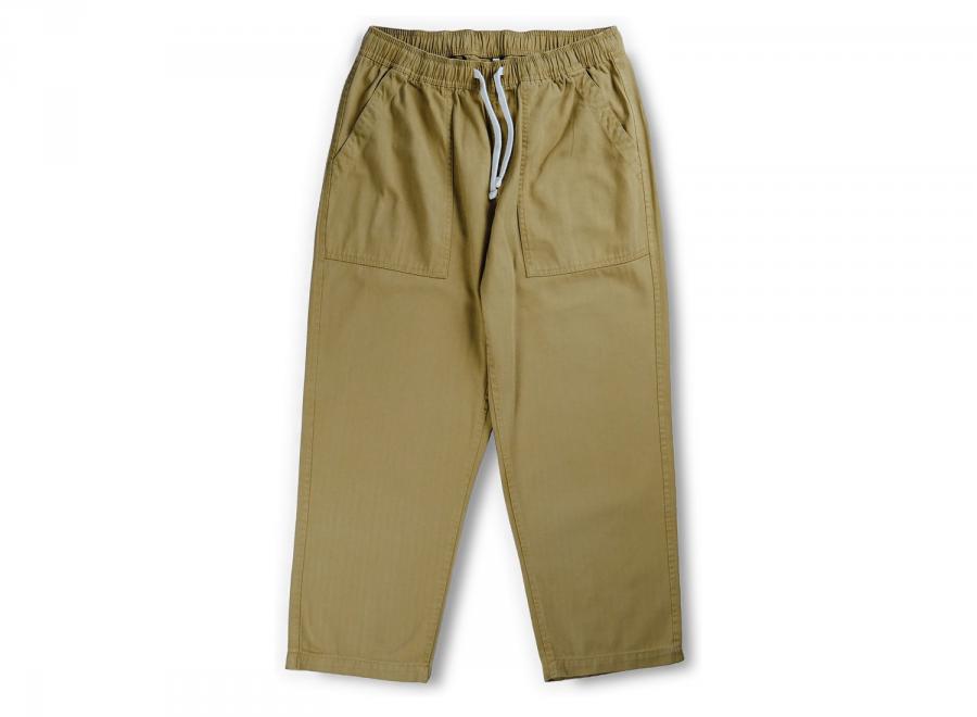 Bleu Relaxed Pants Herringbone Beige - Bleu