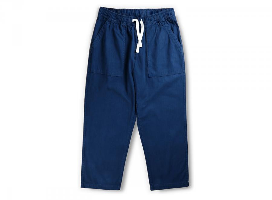 Bleu Relaxed Pants Herringbone Indigo - Bleu