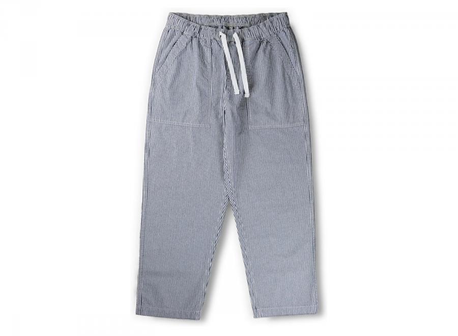Bleu Relaxed Pants Hickory Stripe - Bleu