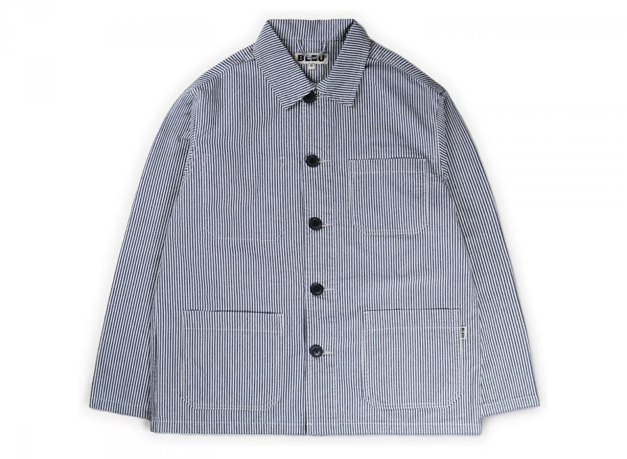 Bleu Worker Jacket Hickory Stripe - Bleu