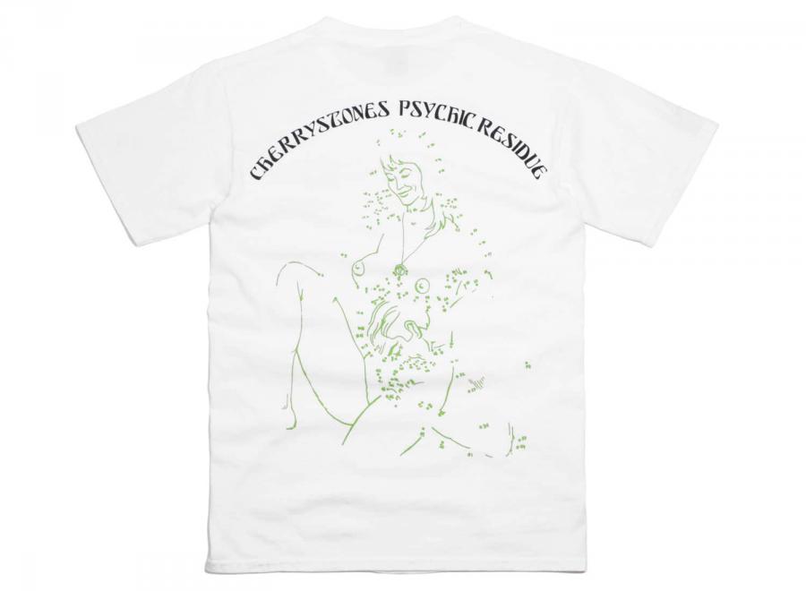 Brain Dead Records Cherrystones Psychic Residue Tee White - Brain Dead