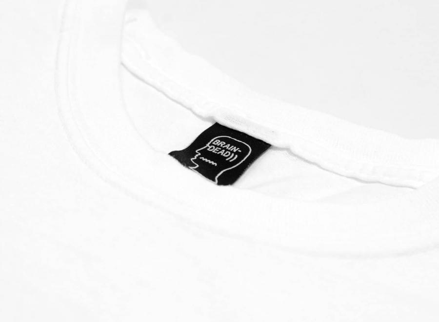 Brain Dead Records Cherrystones Psychic Residue Tee White - Brain Dead