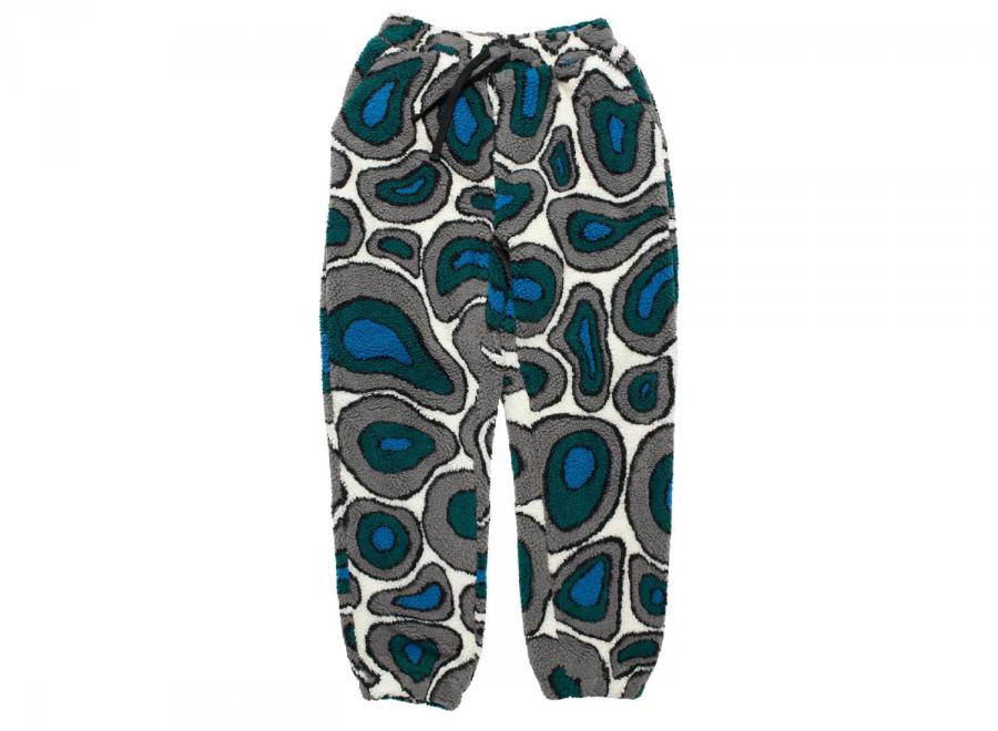 By Parra Amethist Geode Polar Fleece Pants Stone Blue - By Parra
