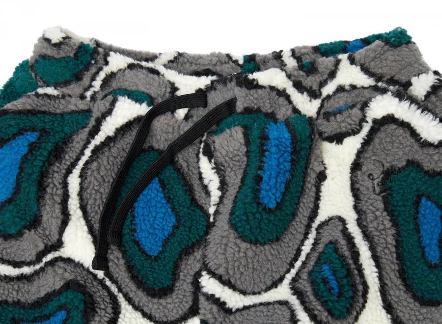 By Parra Amethist Geode Polar Fleece Pants Stone Blue - By Parra