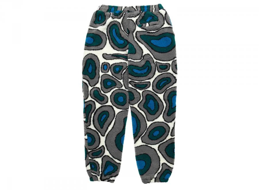 By Parra Amethist Geode Polar Fleece Pants Stone Blue - By Parra