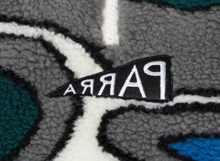 By Parra Amethist Geode Polar Fleece Pullover Stone Blue - By Parra