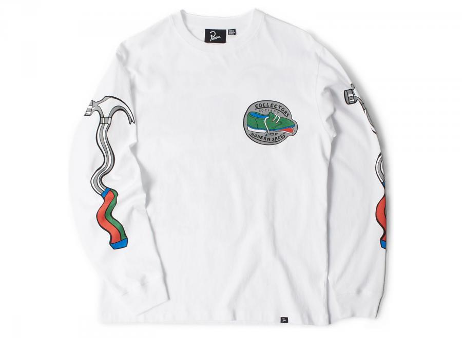 By Parra Bike Hammer Long Sleeve Tshirt White 56320 - By Parra