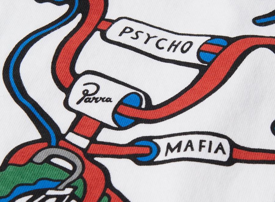 By Parra Bike Hammer Long Sleeve Tshirt White 56320 - By Parra