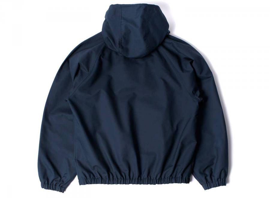 By Parra Circular Rain Logo Cotton Shell Jacket Navy Blue 56175 - By Parra