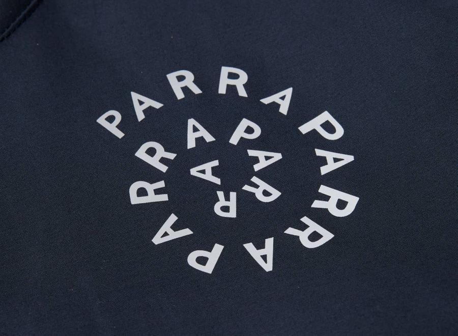 By Parra Circular Rain Logo Cotton Shell Jacket Navy Blue 56175 - By Parra