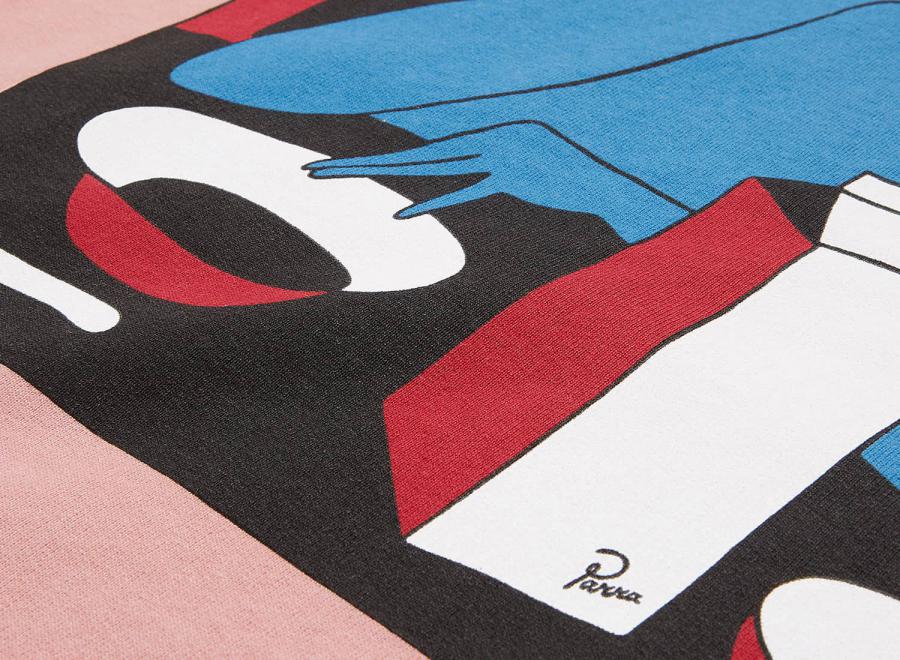 By Parra Lost All Will Fast Hooded Sweatshirt Pink - By Parra