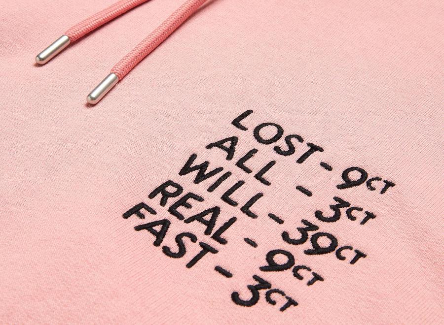 By Parra Lost All Will Fast Hooded Sweatshirt Pink - By Parra
