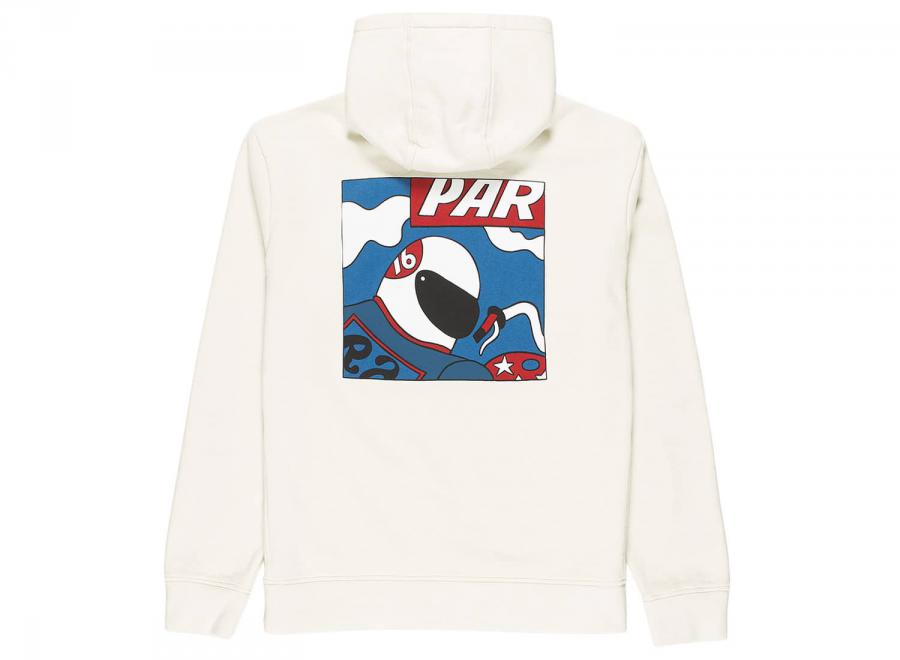 By Parra Motorcycle Guy Hooded Sweatshirt Off White - By Parra