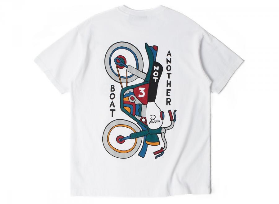 By Parra Not Another Boat Tshirt White 56205 - By Parra