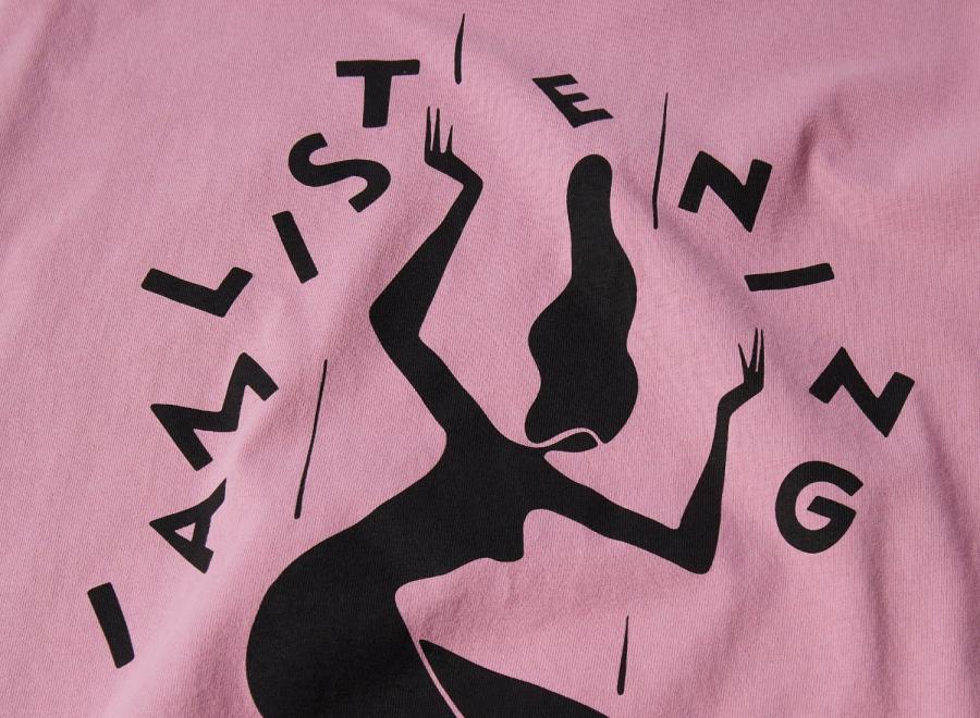 By Parra Not Listening Tshirt Pink 56310 - By Parra