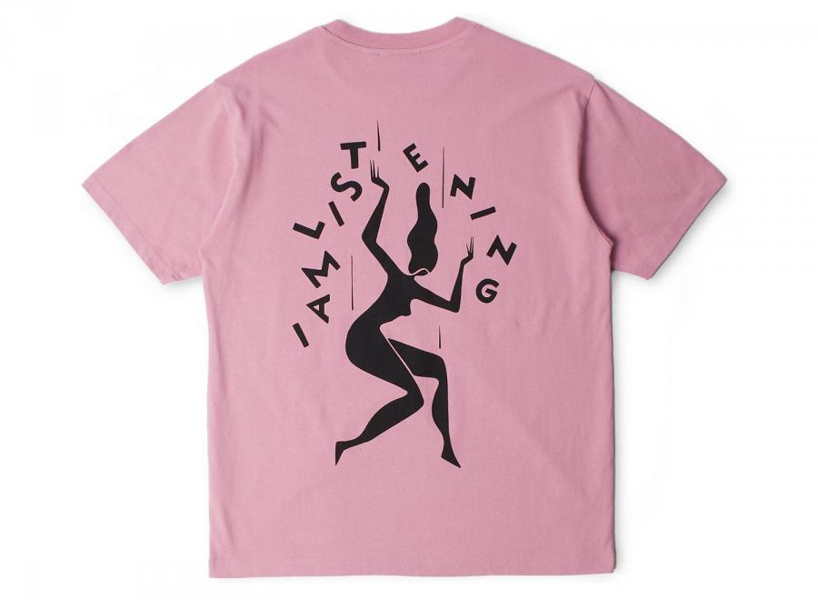 By Parra Not Listening Tshirt Pink 56310 - By Parra