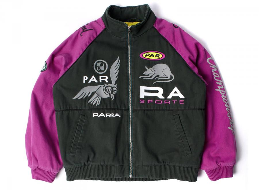 By Parra Owl Meets Rat Racing Jacket Purple Pink - By Parra