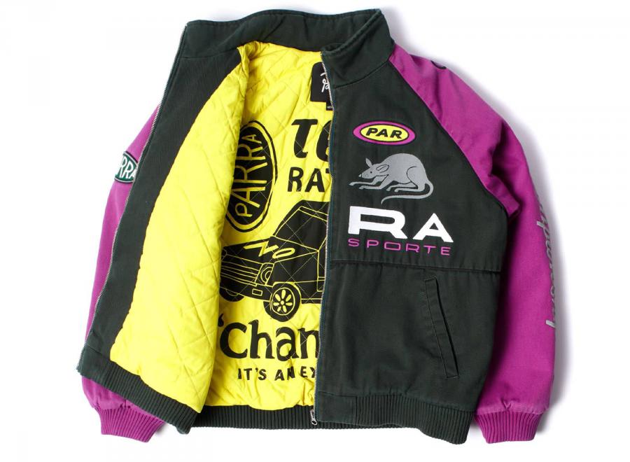 By Parra Owl Meets Rat Racing Jacket Purple Pink - By Parra