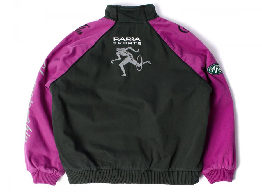 By Parra Owl Meets Rat Racing Jacket Purple Pink - By Parra