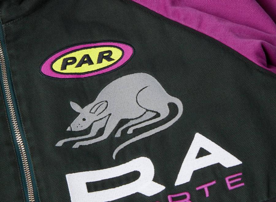 By Parra Owl Meets Rat Racing Jacket Purple Pink - By Parra
