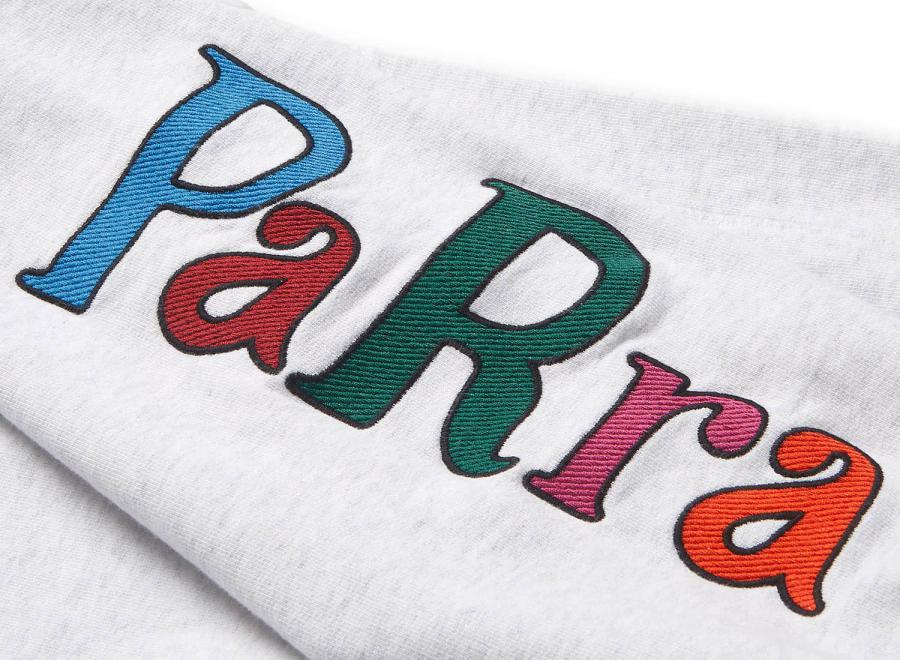 By Parra Serif Logo Crew Ash Grey - By Parra
