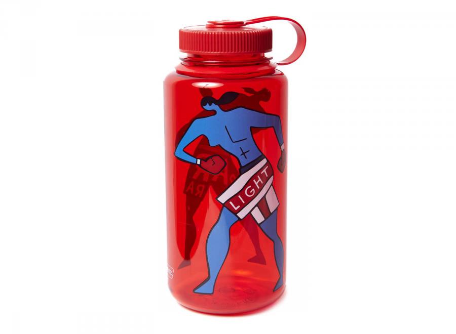 By Parra Water Slapped Nalgene Bottle Red 56190 - By Parra