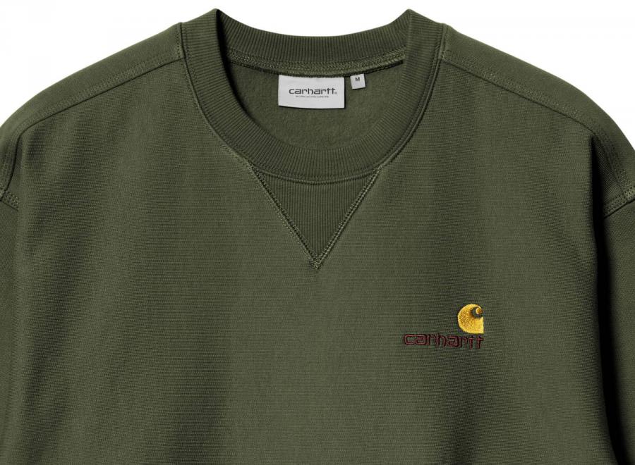 Carhartt American Script Sweatshirt Tarragon I025475 - Carhartt Wip