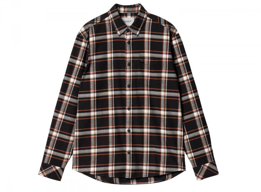 Carhartt Barten Shirt Check Black I032264 - Carhartt Wip