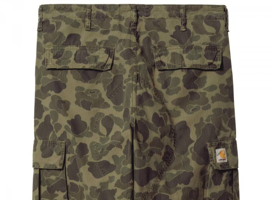 Carhartt Cargo Pant Camo Duck Green / Office Green Garment Dyed I034249 - Carhartt Wip