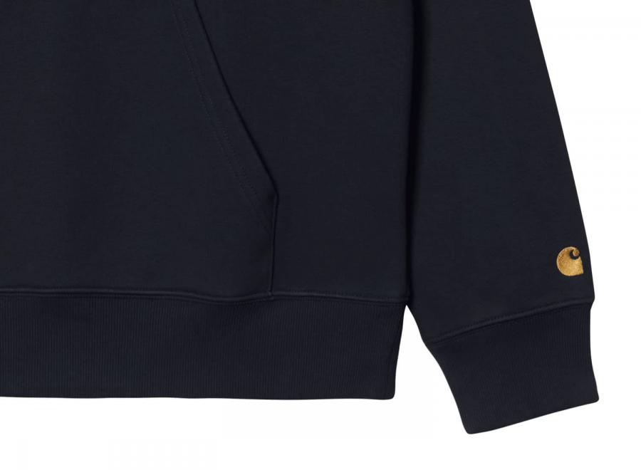 Carhartt Chase Neck Zip Sweat Dark Navy / Gold I033665 - Carhartt Wip