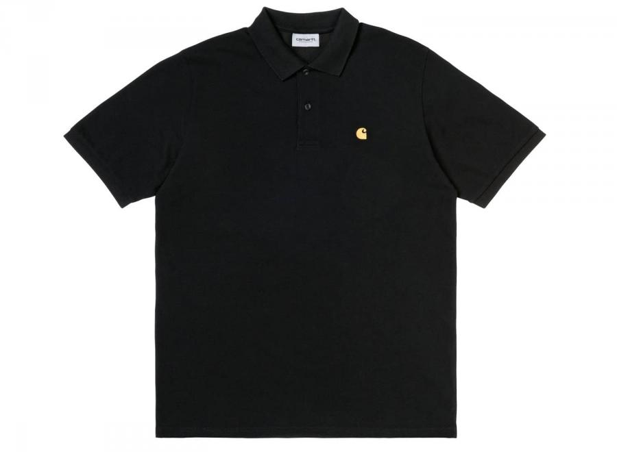 Carhartt Chase Pique Polo Black / Gold I023807 - Carhartt Wip