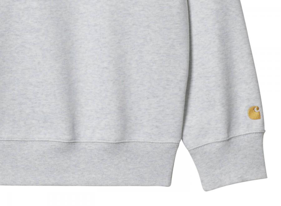 Carhartt Chase Sweat Ash Heather / Gold I033660 - Carhartt Wip
