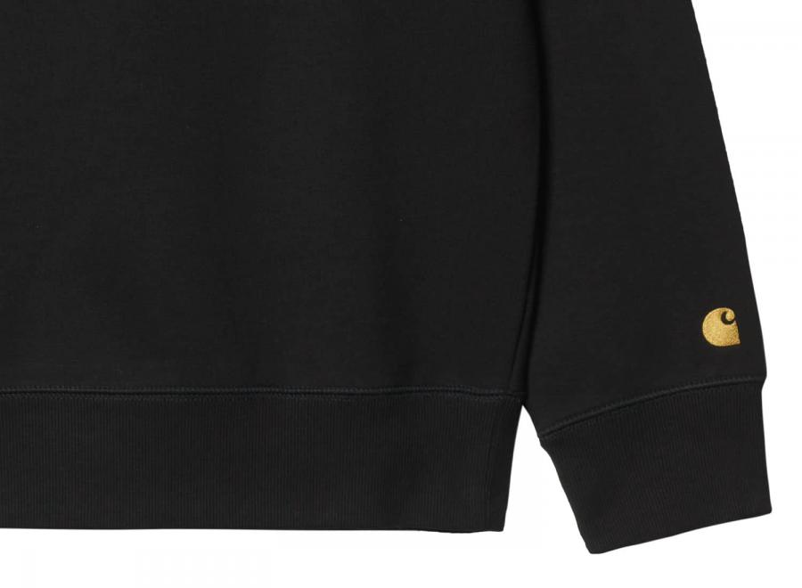 Carhartt Chase Sweat Black / Gold I033660 - Carhartt Wip