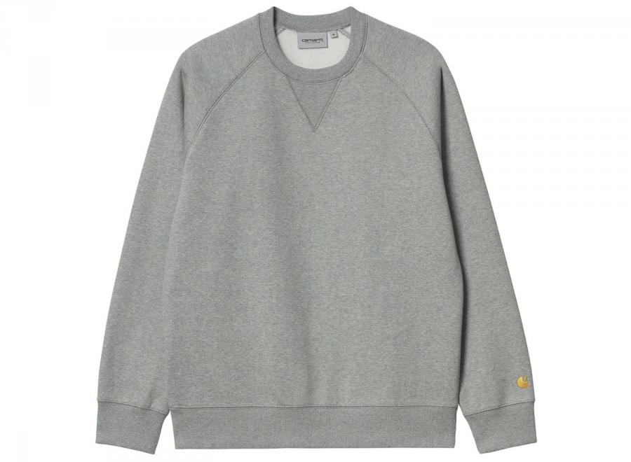 Carhartt Chase Sweat Grey Heather / Gold I033660 - Carhartt Wip