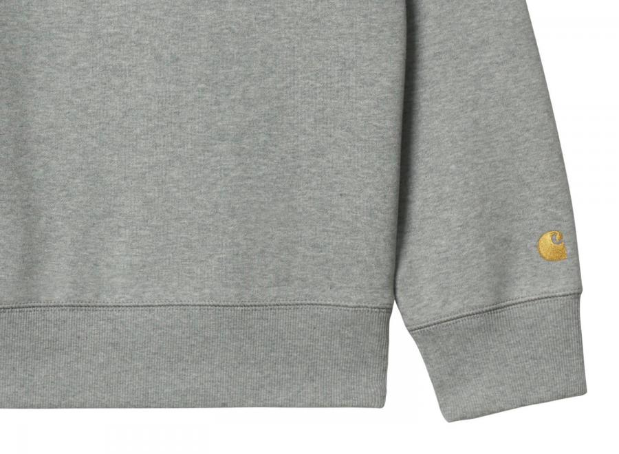 Carhartt Chase Sweat Grey Heather / Gold I033660 - Carhartt Wip