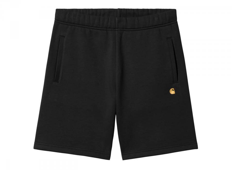 Carhartt Chase Sweat Short Black / Gold I033669 - Carhartt Wip