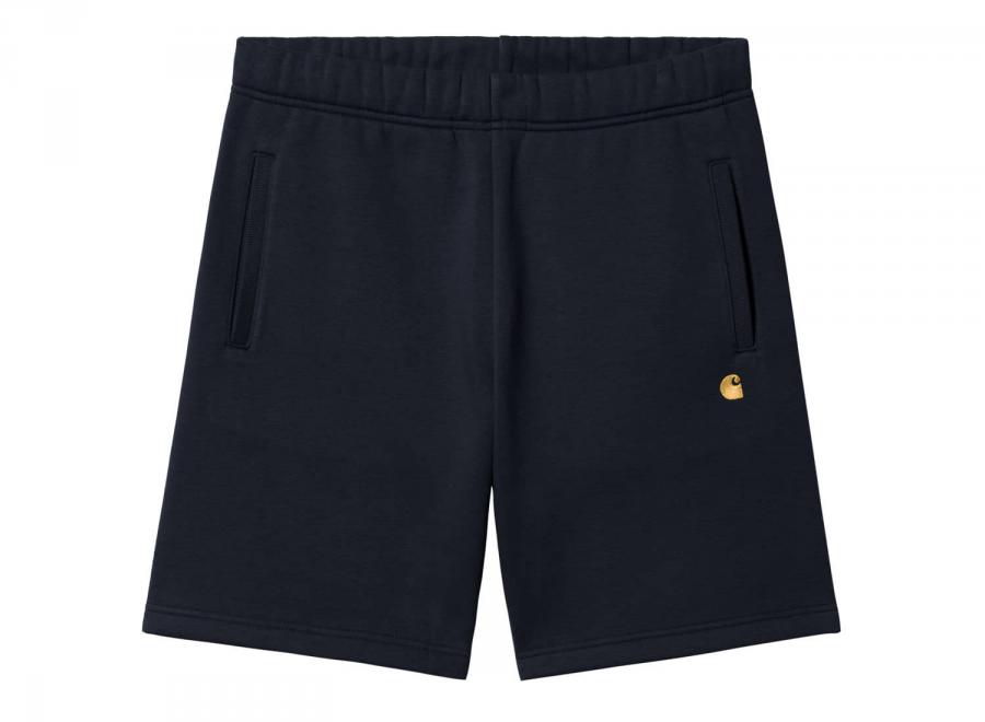 Carhartt Chase Sweat Short Dark Navy / Gold I033669 - Carhartt Wip