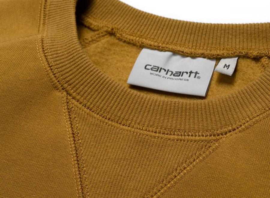 Carhartt Chase Sweatshirt Brown / Gold I026383 - Carhartt Wip