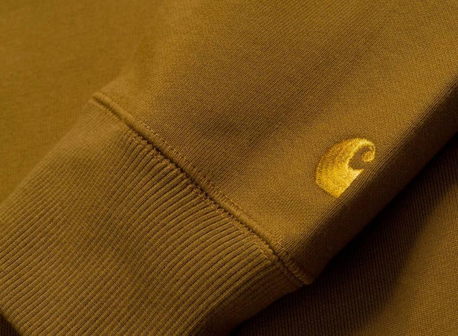 Carhartt Chase Sweatshirt Brown / Gold I026383 - Carhartt Wip