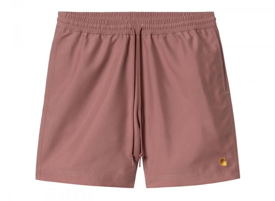 Carhartt Chase Swim Trunks Dusky Pink / Gold I035062 - Carhartt Wip