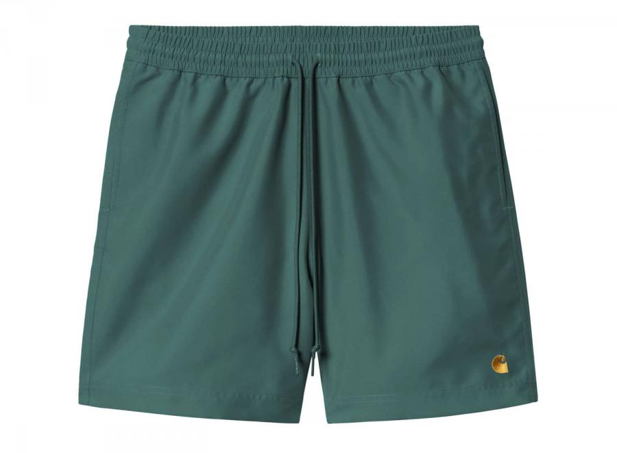 Carhartt Chase Swim Trunks Rainforest / Gold I035062 - Carhartt Wip