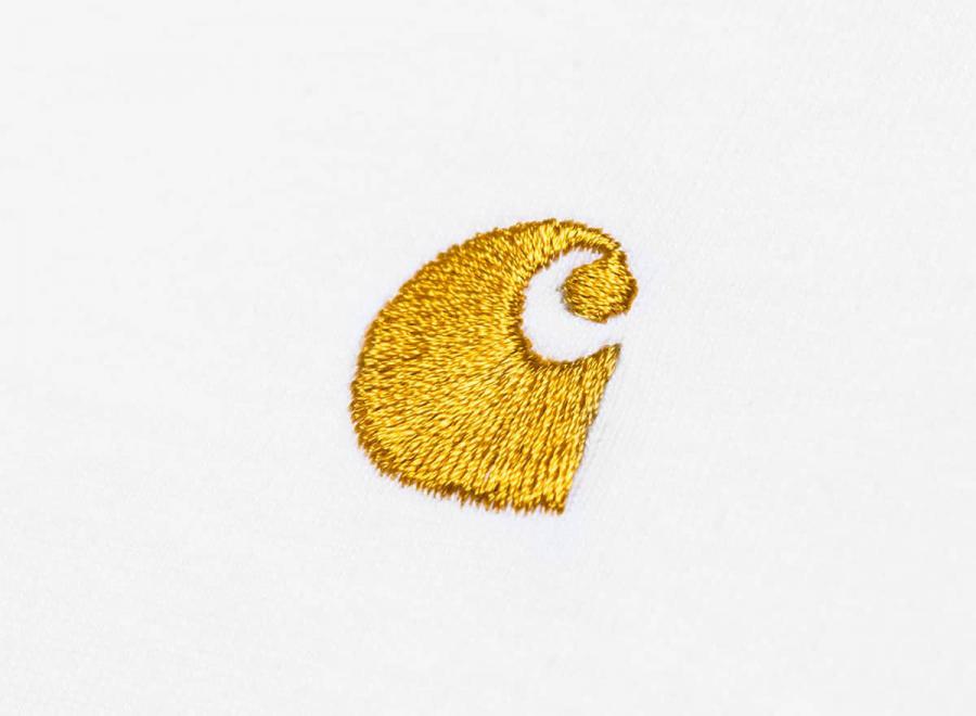 Carhartt Chase Tshirt White / Gold I026391 - Carhartt Wip