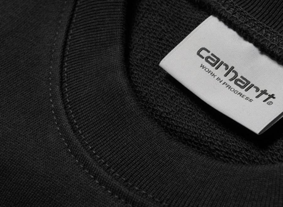 Carhartt College Sweatshirt Black / White I015171 - Carhartt Wip