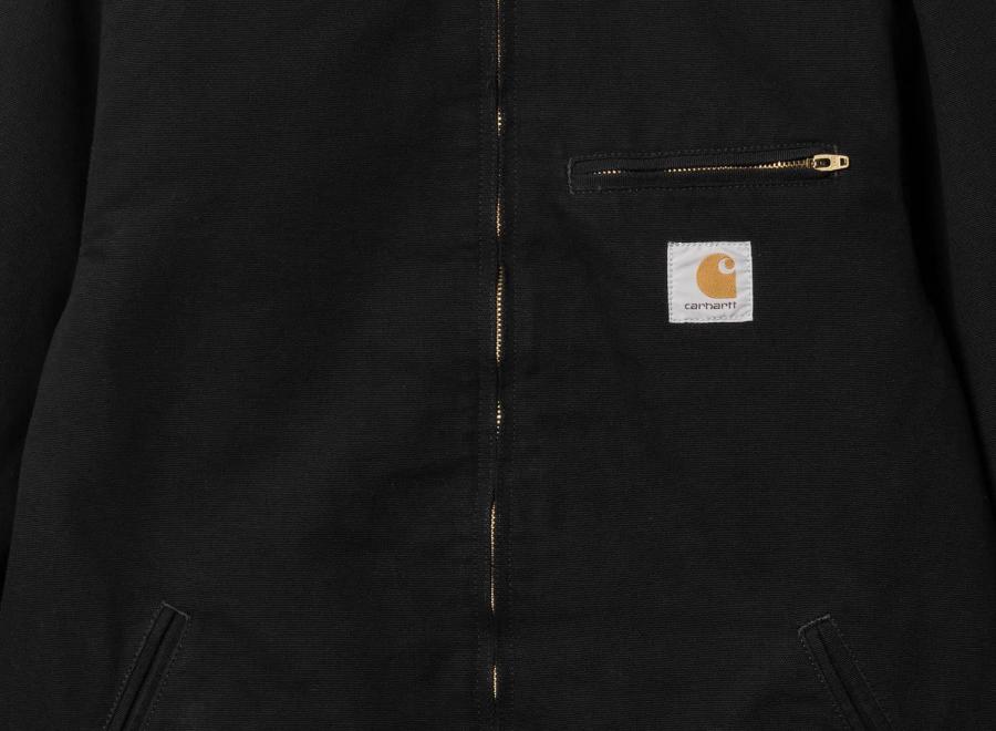 Carhartt Detroit Jacket Black / Black Rinsed I033112 - Carhartt Wip